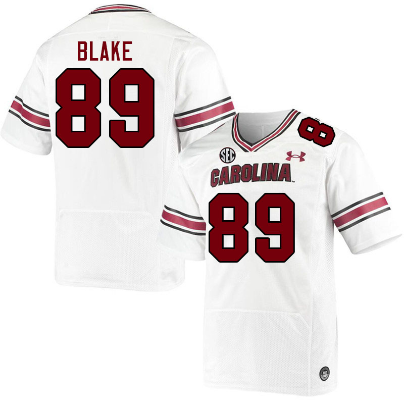 Men #89 O'Mega Blake South Carolina Gamecocks 2023 College Football Jerseys Stitched-White